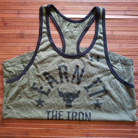 the rock earn it tank top